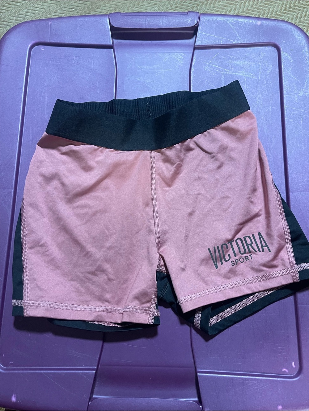 Victoria's Secret Pink Athletic Shorts with Black Waistband